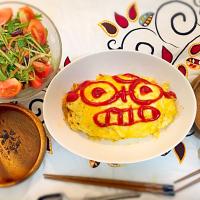 普通なオムライス(^.^)