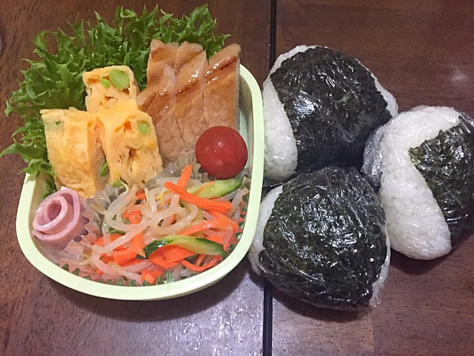 Snapdishの料理写真:手抜き弁当|emaさん