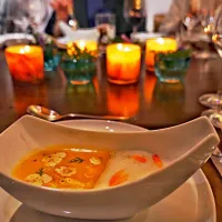 Snapdishの料理写真:Chestnut clouds on a pumpkin bisque. @viravirahaciendahotel @yamputours #charmingambiance|Amandaさん