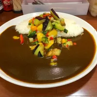 Snapdishの料理写真:野菜カレー     博多阪急 ナイルカレー|shikadaさん