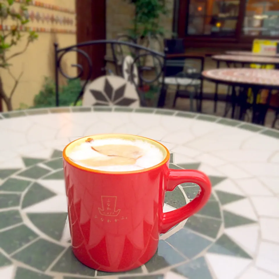 ふなわかふぇでカフェモカ😋☕️|ジヌ美さん