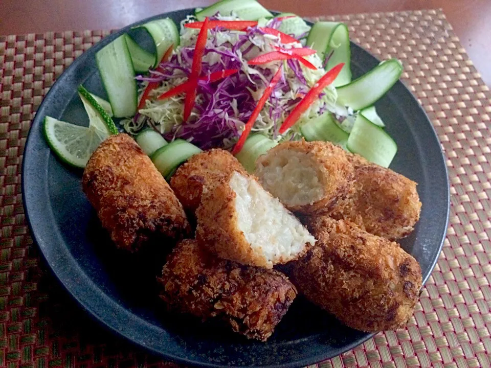 Croquetas de Bacalao🐟ｸﾛｹｯﾀ ﾃﾞ ﾊﾞｶﾗｵ<鱈のｺﾛｯｹ>|🌈Ami🍻さん