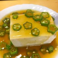 Snapdishの料理写真:おくらあん豆腐|tenさん