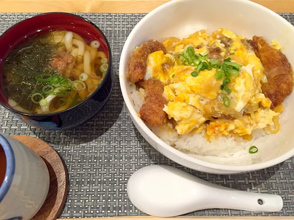 カツ丼ミニうどんセット|のぴさん