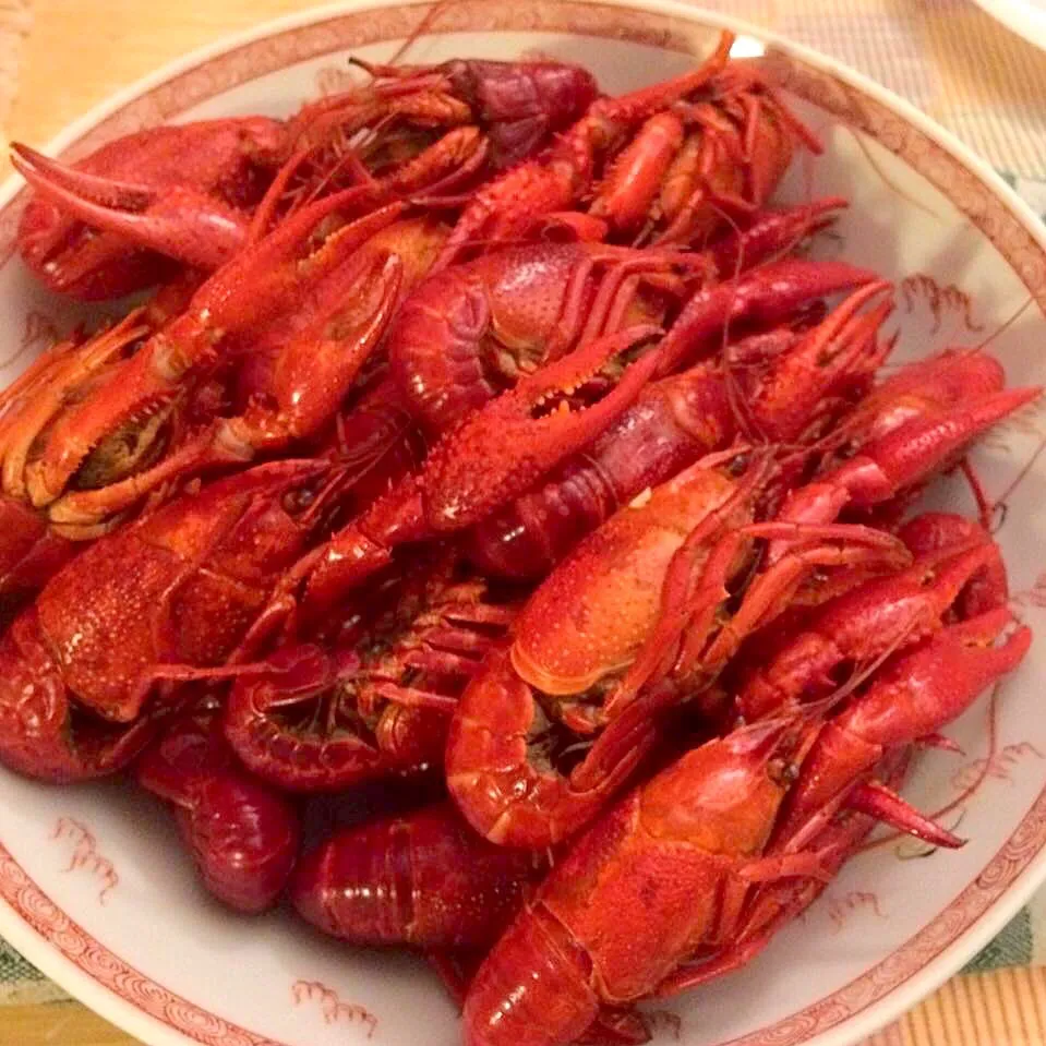 Steamed crayfish with old bay seasonings🦀|🌺IAnneさん