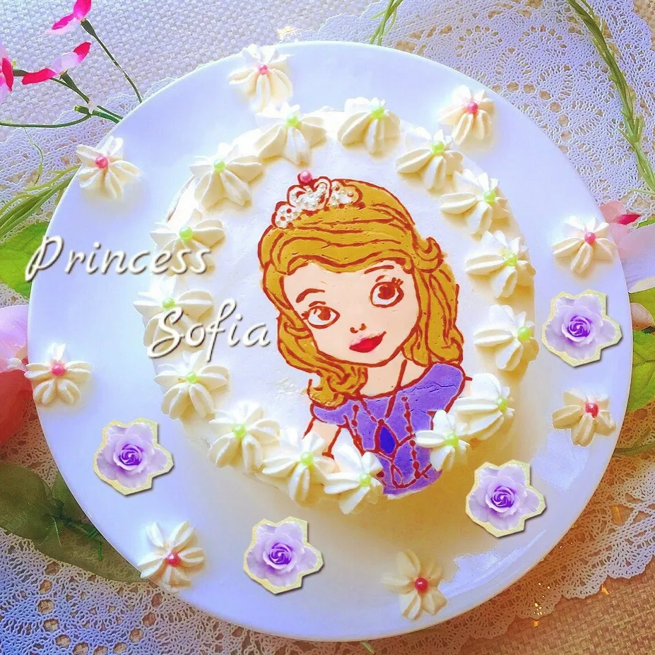 Princess Sofia💜お絵かきケーキ|ゆうまま🍰さん