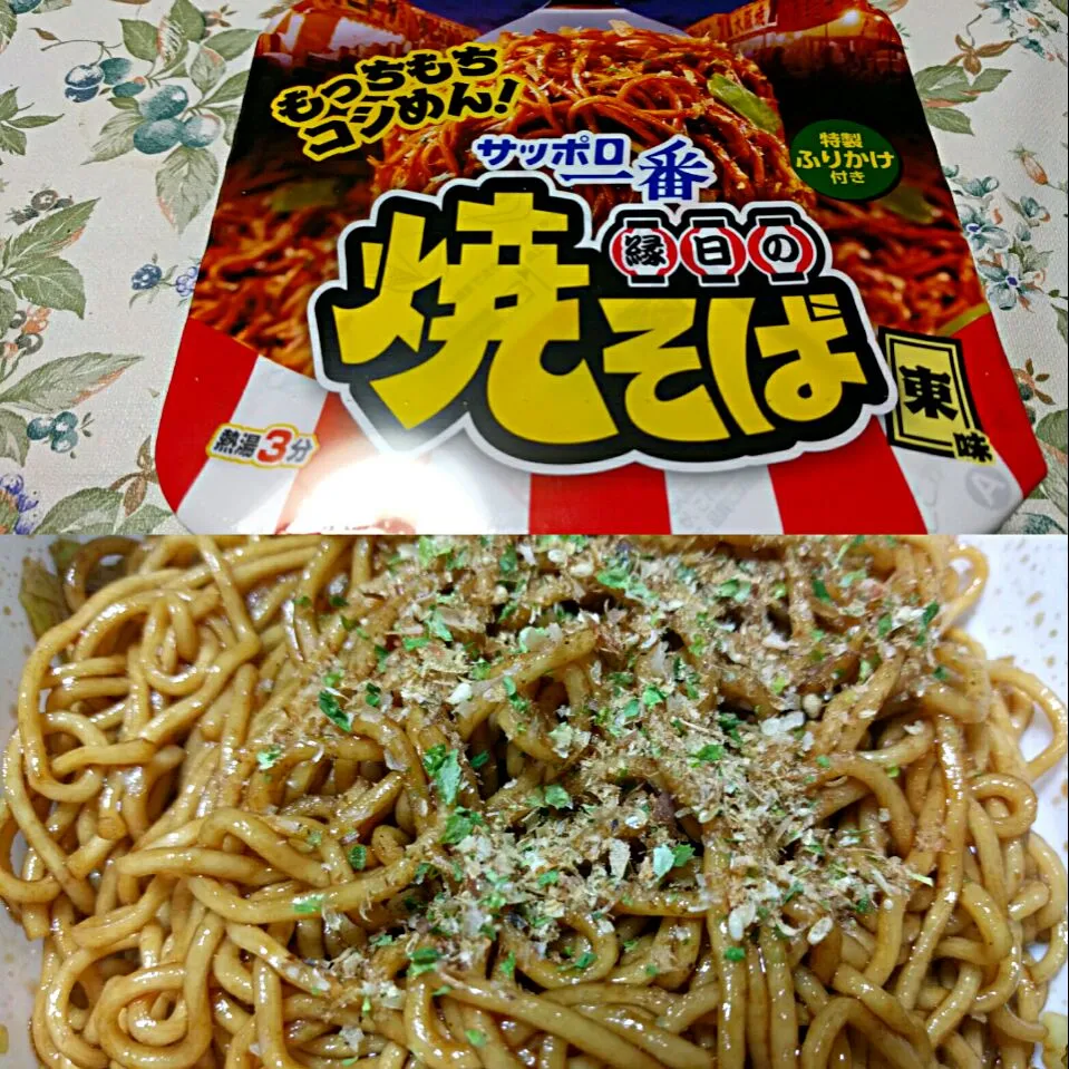 サッポロ一番 縁日の焼そば カップバージョン #焼そば #カップ麺|sakumaさん