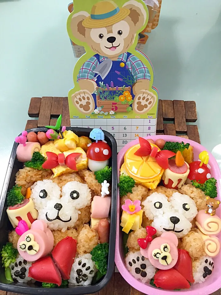 キャラ弁〜ダッフィ❤️息子くんとムスメちゃんリクエスト(*☻-☻*)|くるりん★さん