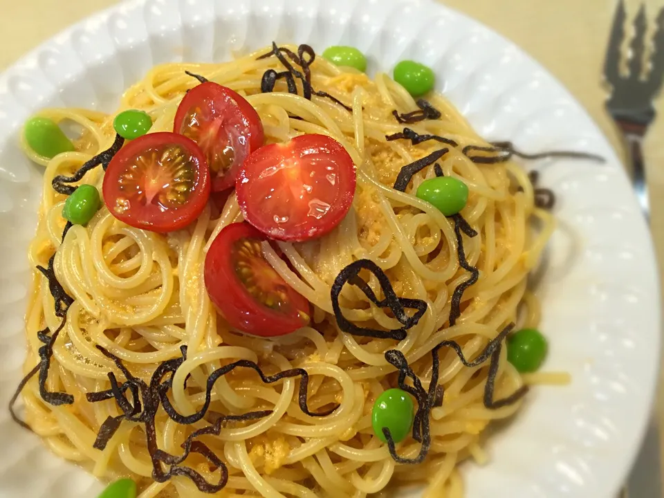 Snapdishの料理写真:枝豆と塩昆布de『TKP』|うっちーさん