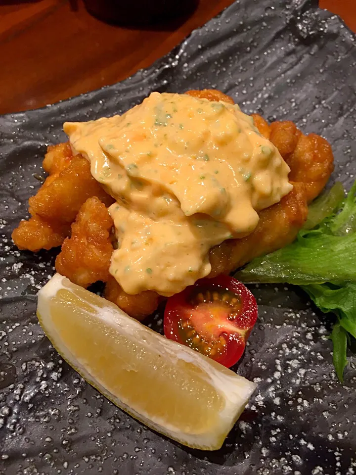 地頭鶏のチキン南蛮🐔下品な私には少々上品過ぎる味ですわ🤔|にゃあ（芸名）さん