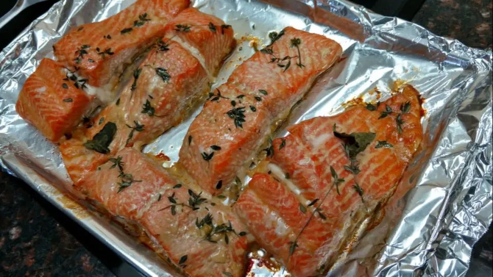 Homemade baked salmon|paulaさん