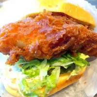 Chicken burger from shake shack! Mmm|Emilyさん