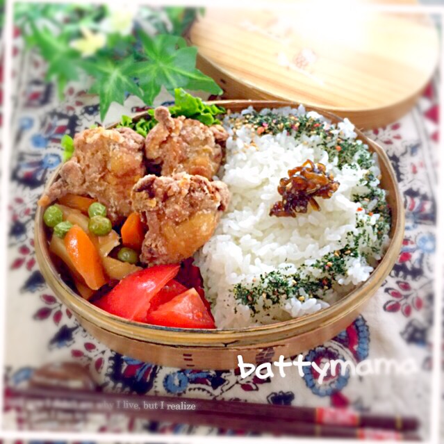 チキンスティック トマトのレモンドレッシングサラダ弁当battymamaの節約しても美味しいお弁当 ばってぃーまま Snapdish スナップディッシュ Id Z84nla