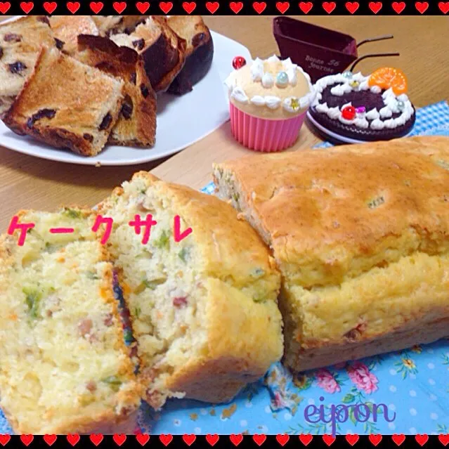 Snapdishの料理写真:ケークサレで朝ごはん❤️|えいぽんさん