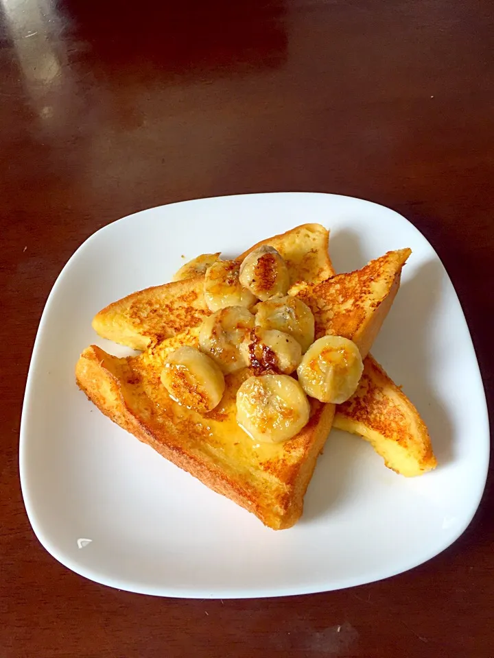 ★焼きバナナ添えフレンチトースト★|ゆっきーさん