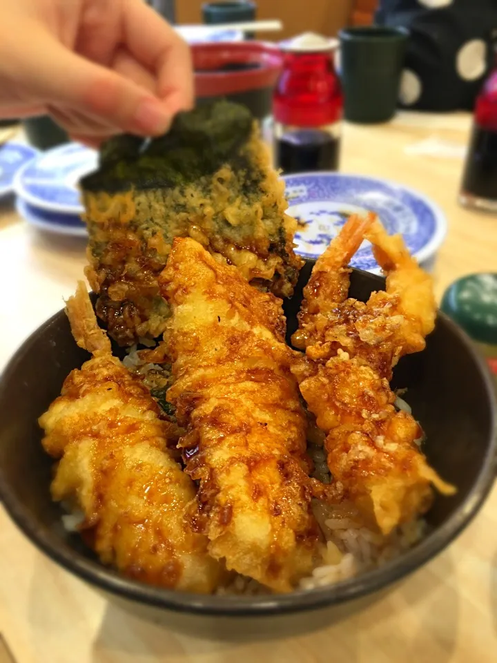 くら寿司で天丼|土屋幸治さん