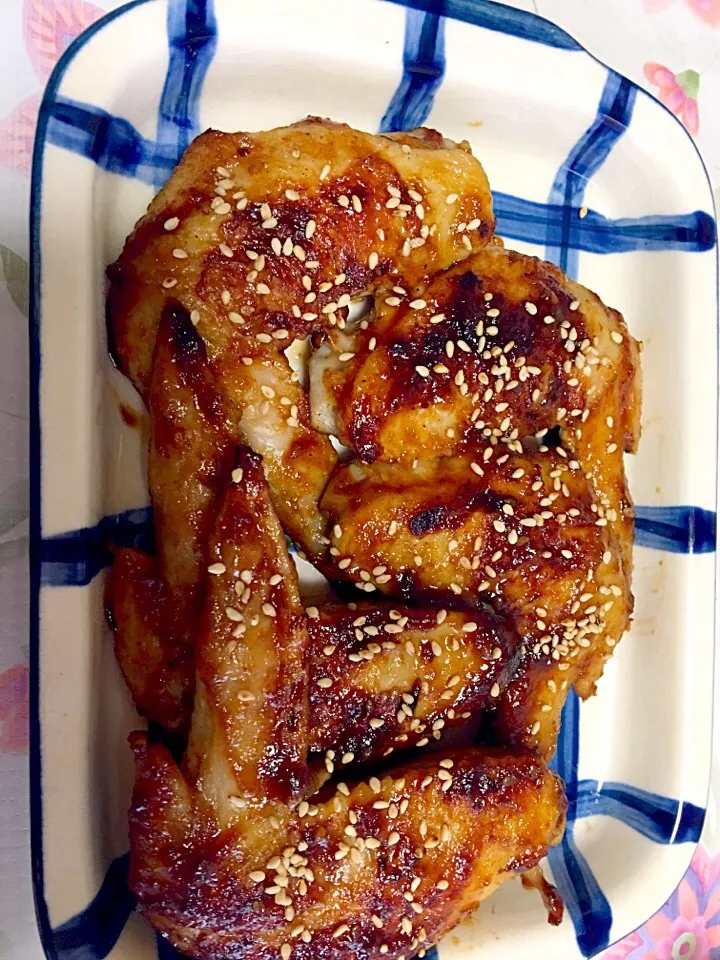 焼肉タレ味の焼き手羽先|寧々栄養士さん