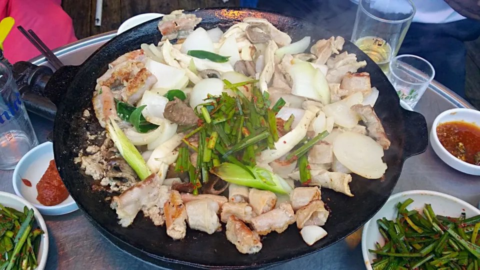 Snapdishの料理写真:곱창볶음. #곱창 ホルモン炒め。|Parkさん