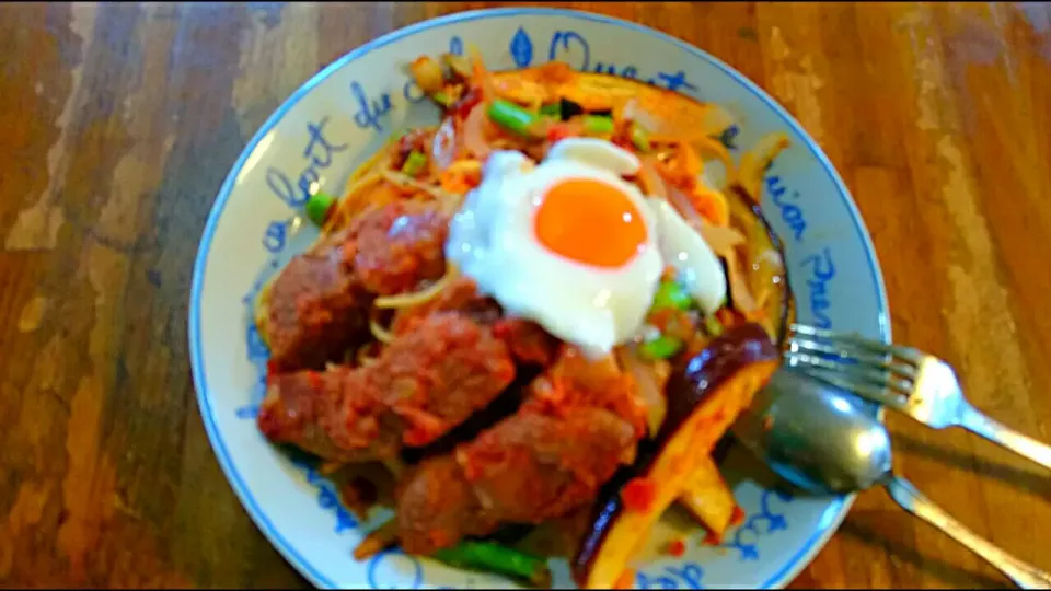 トマトポーク☀パスタ🍝
アスパラ🍀茄子たっぷり💛|メイメイda.さん