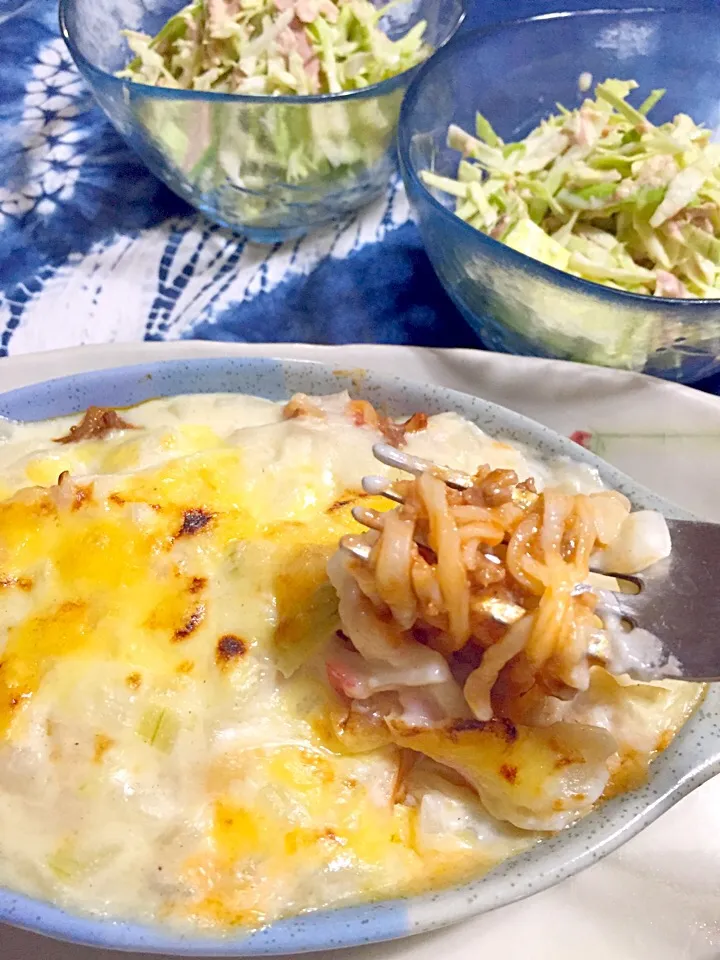 初めてのパスタ麺作りからの〜〜ケンミンショーで観た"海賊パスタ"の真似っこ(∪。∪) ﾁｭｯ☆|さくたえさん