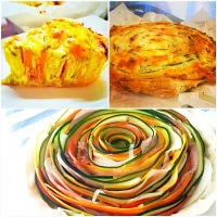 Spiral vegetable quiche ぐるぐるキッシュ