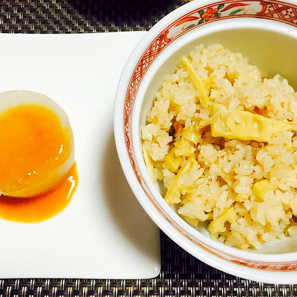 竹の子ご飯と大根煮味噌ソースレモン風味|Tedさん