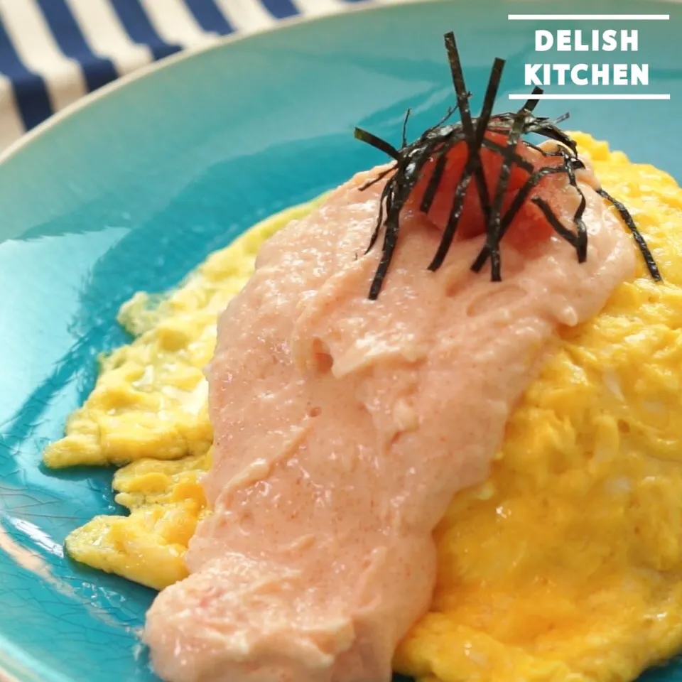 【動画】明太クリームオムライス#delishkitchentv|DELISH KITCHENさん