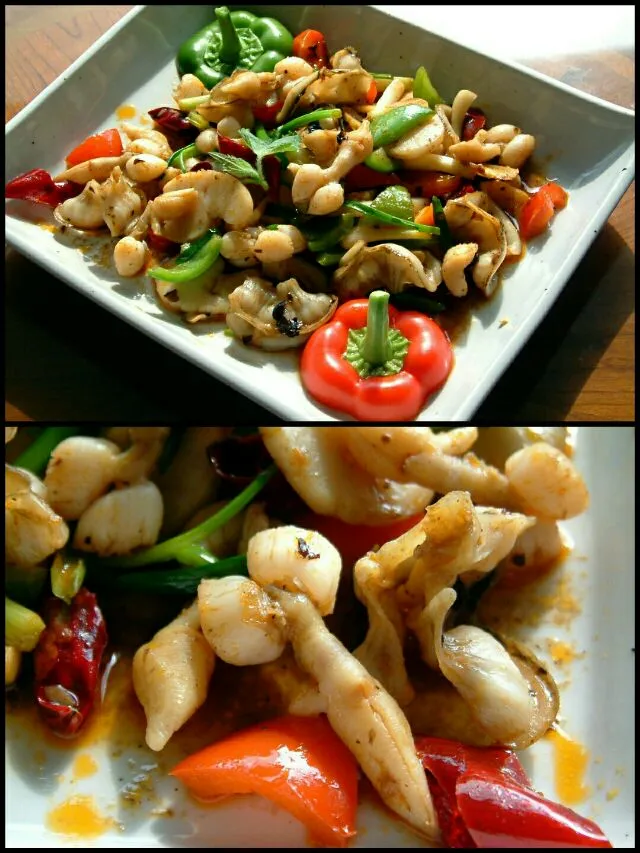 stir-fried scallops|steven z.y.さん