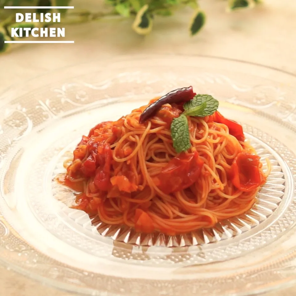 【動画】冷製トマトパスタ#delishkitchentv|DELISH KITCHENさん