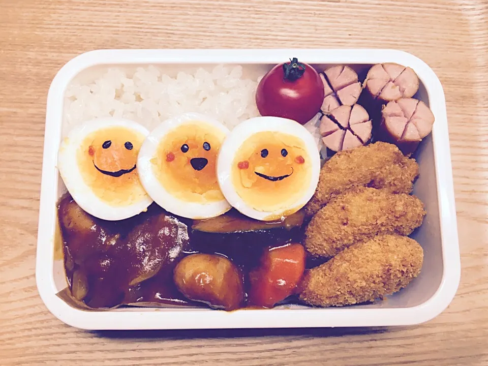 小3▽▲▽手抜きカレー弁🍛|やました まみさん