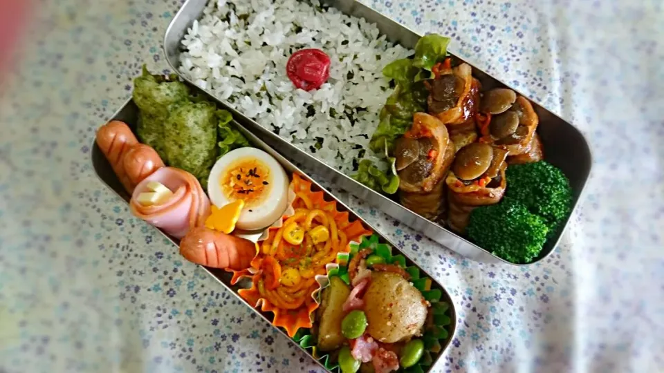 Snapdishの料理写真:５月31日 高１長男弁当🍀|ゆきこさん