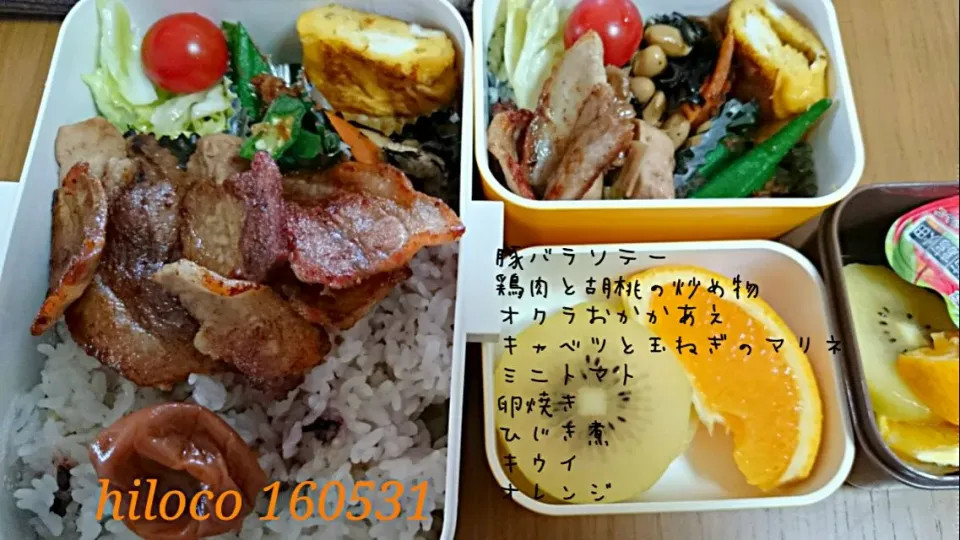 Snapdishの料理写真:160531 JD⭐DKお弁当|hilocoさん