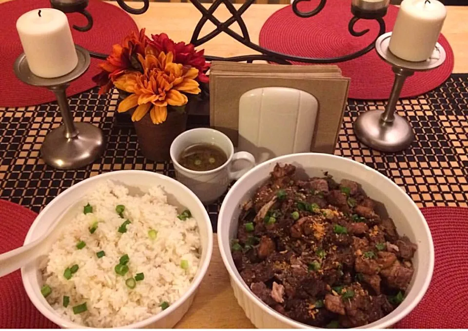 Garlic Fried rice & beef pares|🌺IAnneさん