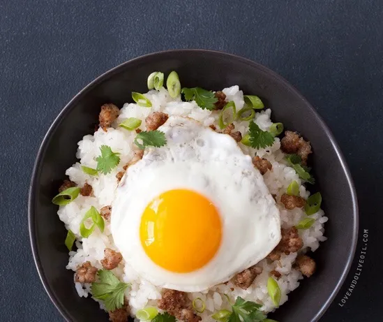 Sticky Rice Ground Pork And Soy Sauce|💕Food Love💕さん