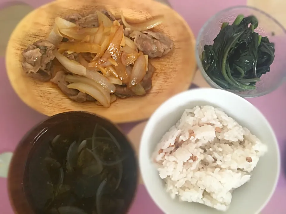 Snapdishの料理写真:豚の生姜焼き|Mariettyさん