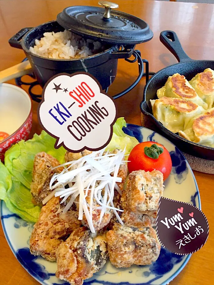 Snapdishの料理写真:えきしおで🐓に負けない‼️        鯖の唐揚げ🐟|Miki (^_−)−☆さん