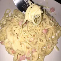 Snapdishの料理写真:Carbonara pasta #italianpanchetto|Erdenさん