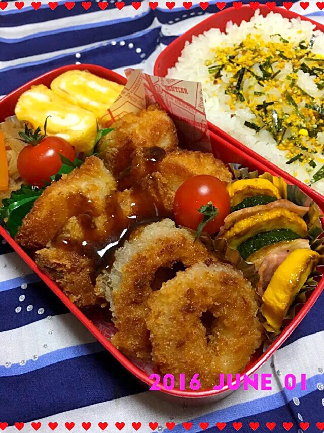 Snapdishの料理写真:６月１日  息子弁当⚾︎|sesamiさん