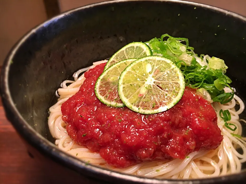 トマトサルサぶっかけ4|半田手延べそうめんの店 阿波や壱兆さん