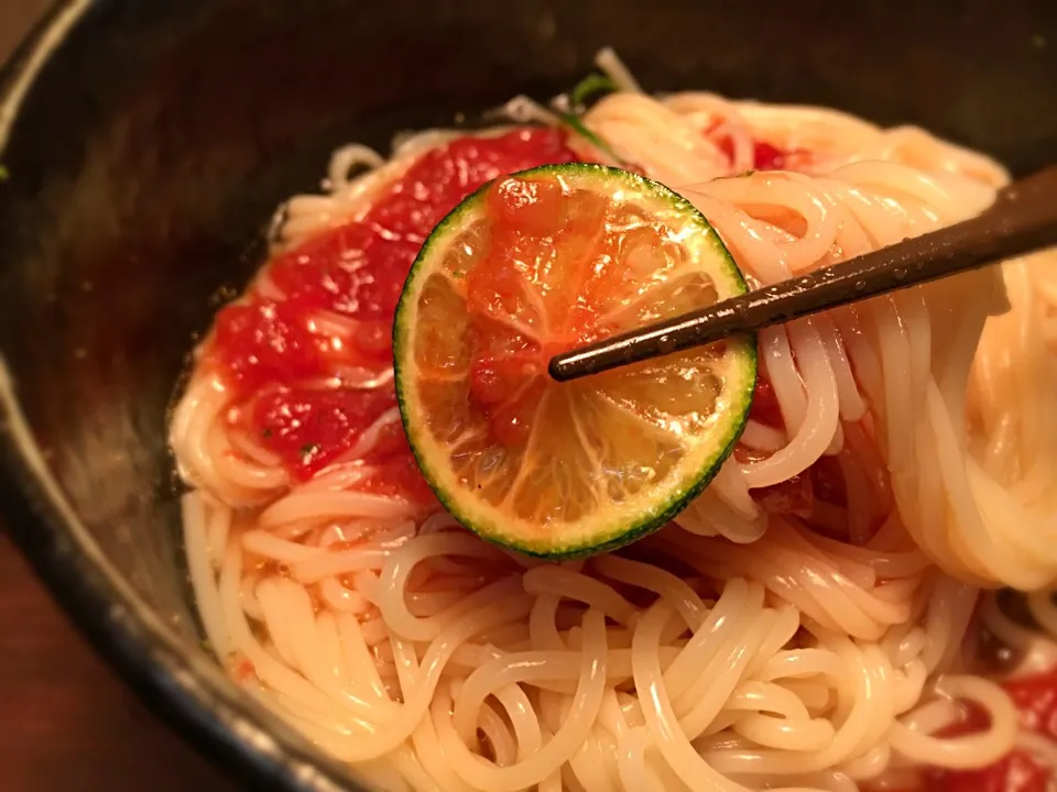 トマトサルサぶっかけ6|半田手延べそうめんの店 阿波や壱兆さん