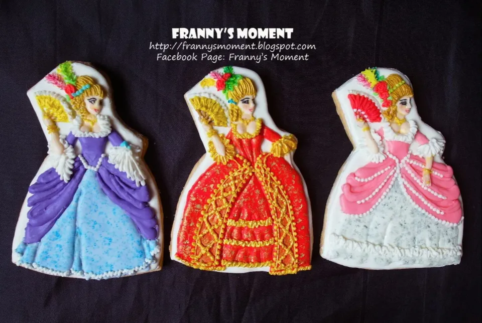 Icing cookies ~ 18th century  fashion  of rococo|Frannyさん