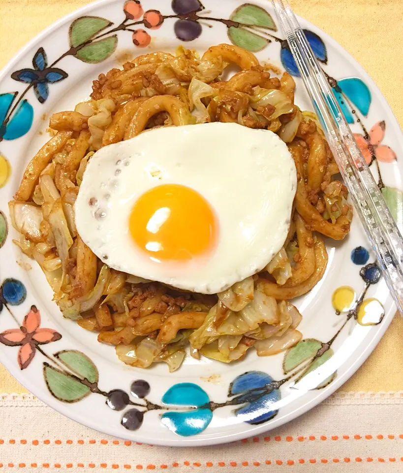 Snapdishの料理写真:亀山みそ焼うどん|マダムさん