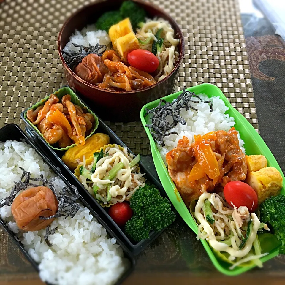 今日のお弁当〜(*'ω'*)
簡単ポークチャップ♬|renharuruさん