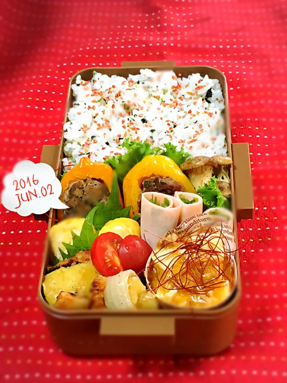 高校生男子のがっつり弁当.ﾟ٩(๑⃙⃘˙ᵕ˙๑⃙⃘)۶:.｡|おざMAMAさん