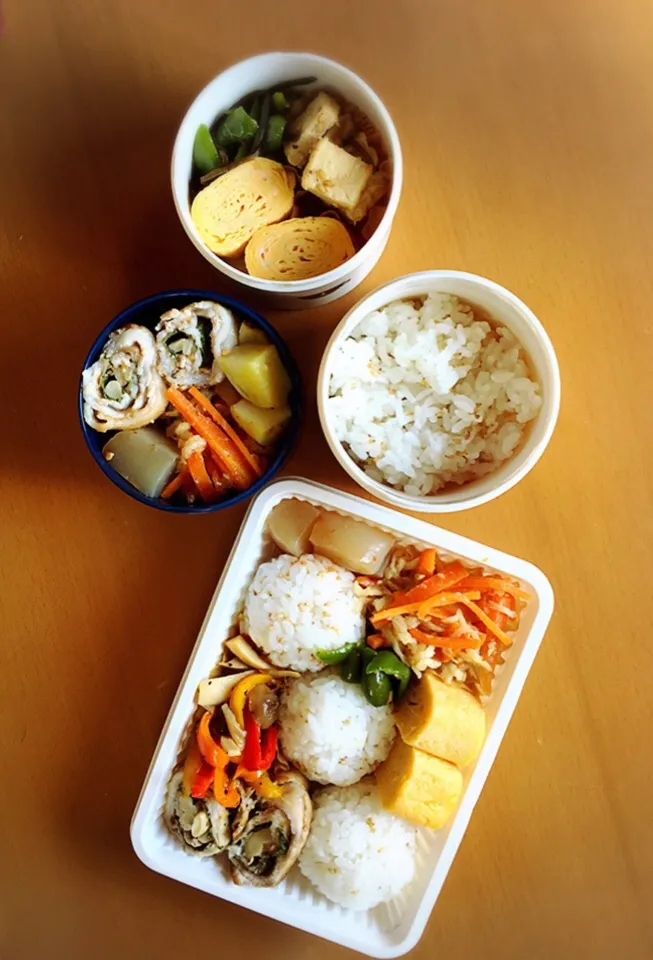 今日のお弁当♥︎2人分|ゆかさん