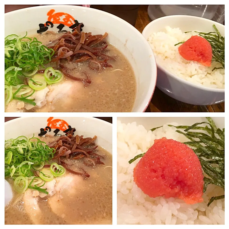 だるまのラーメンと明太子ご飯|コージ💫さん