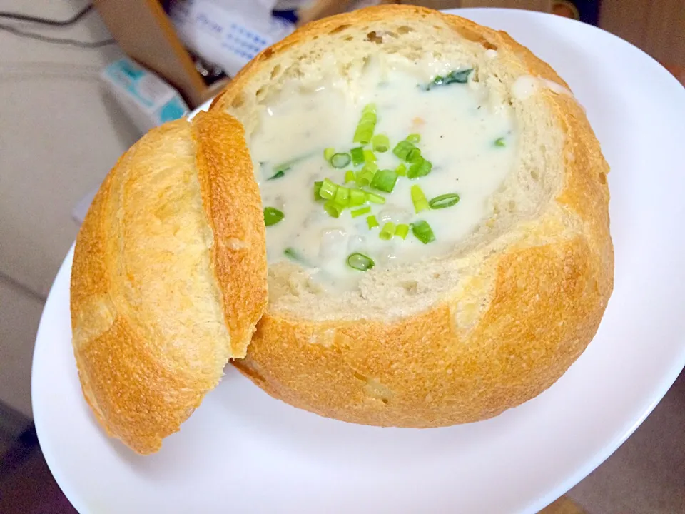 Snapdishの料理写真:clam chowder.|Seikitchenさん