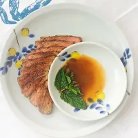 Snapdishの料理写真:Steak with Pan Sause Bordelaise|せるさん