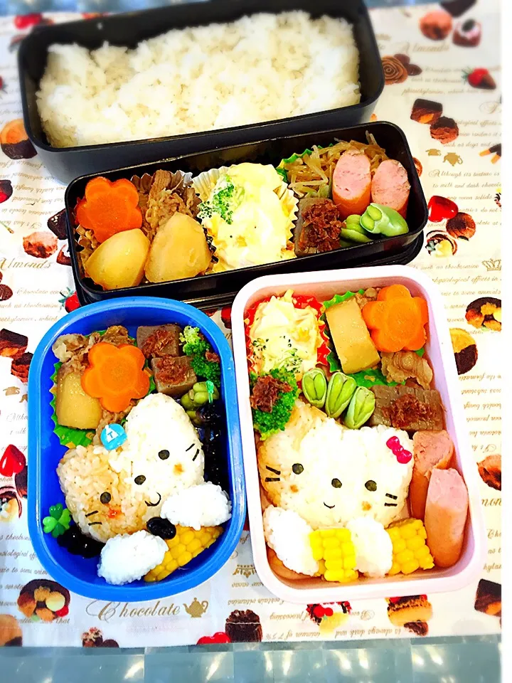 Snapdishの料理写真:ねこちゃんお弁当☆|makoryuneさん