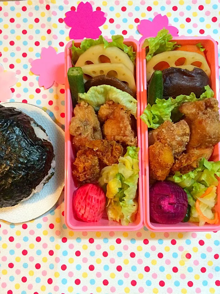 梅干しオニギリ弁当|hiroko.さん